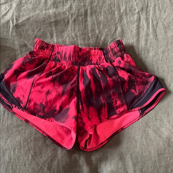 lululemon athletica Red and Black Kids Shorts - Picture 1 of 2